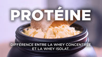 Protéines : la différence entre la Whey Concentrée et la Whey Isolat