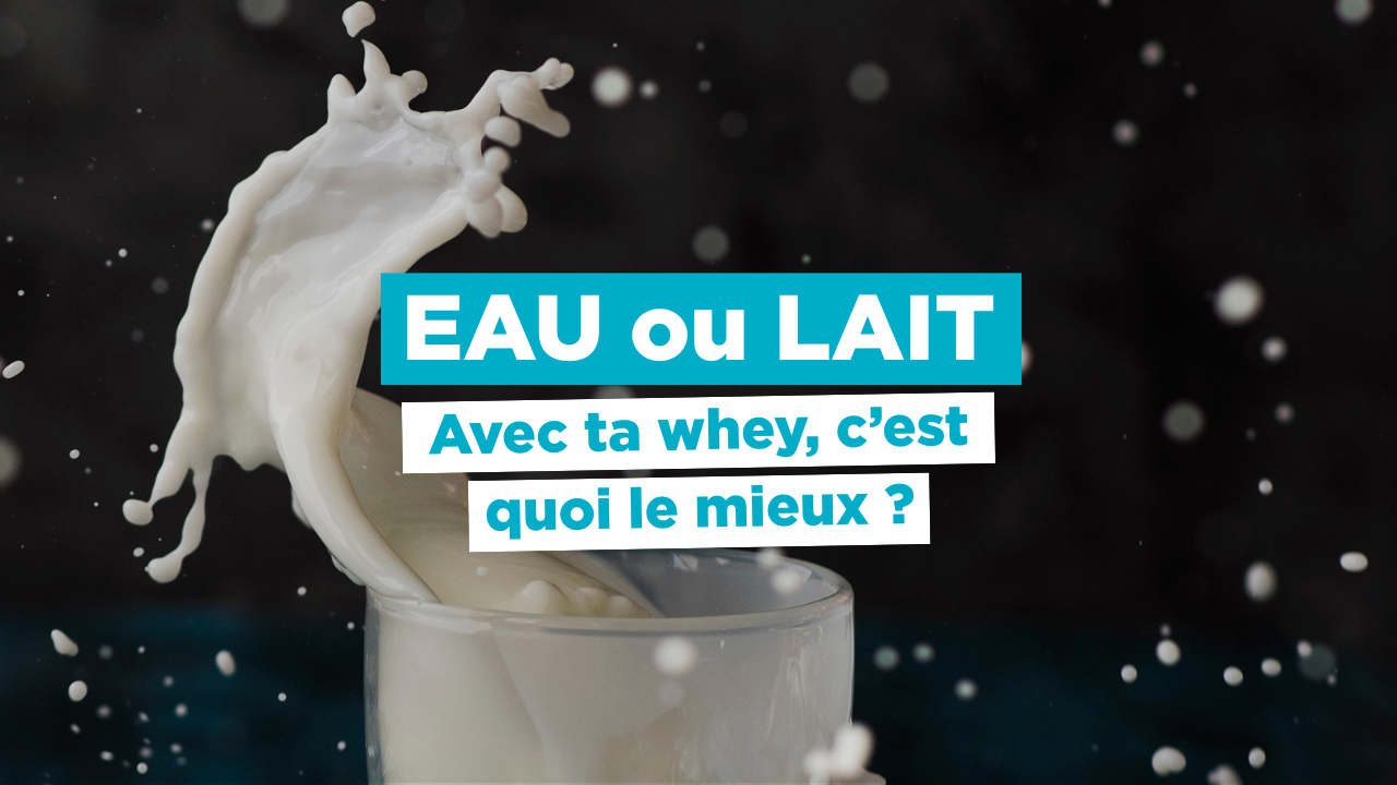 Boire la Whey avec de l’eau ou du lait, c’est quoi le mieux ? Image