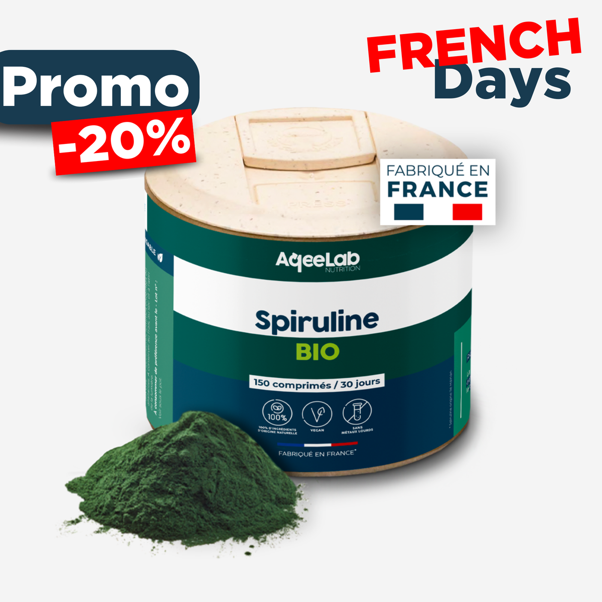 Spiruline Bio comprimés