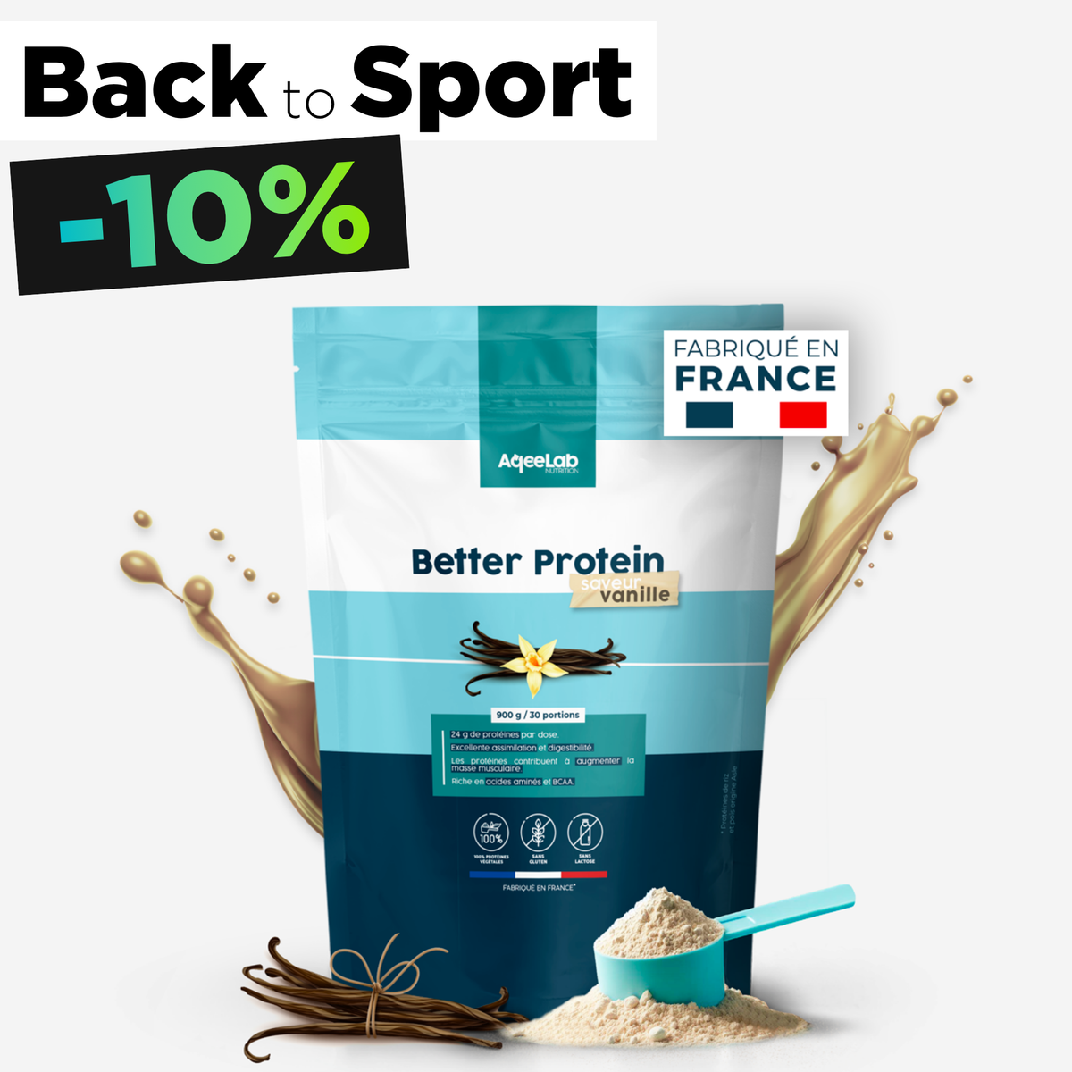 Better Protein - Protéine végétale en poudre - Whey vegan