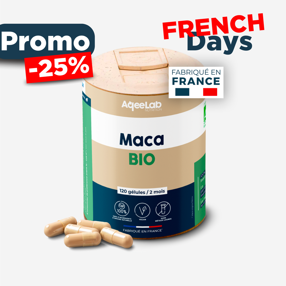 Maca Bio du Pérou – Gélules
