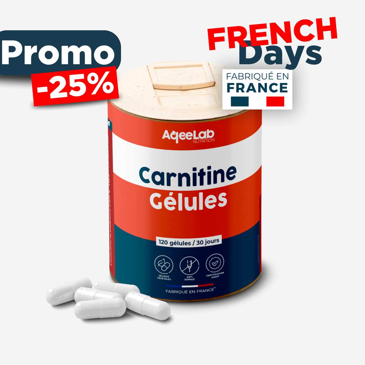 L-Carnitine CARNIPURE® - Gélules Brûle Graisse - Fat Burner
