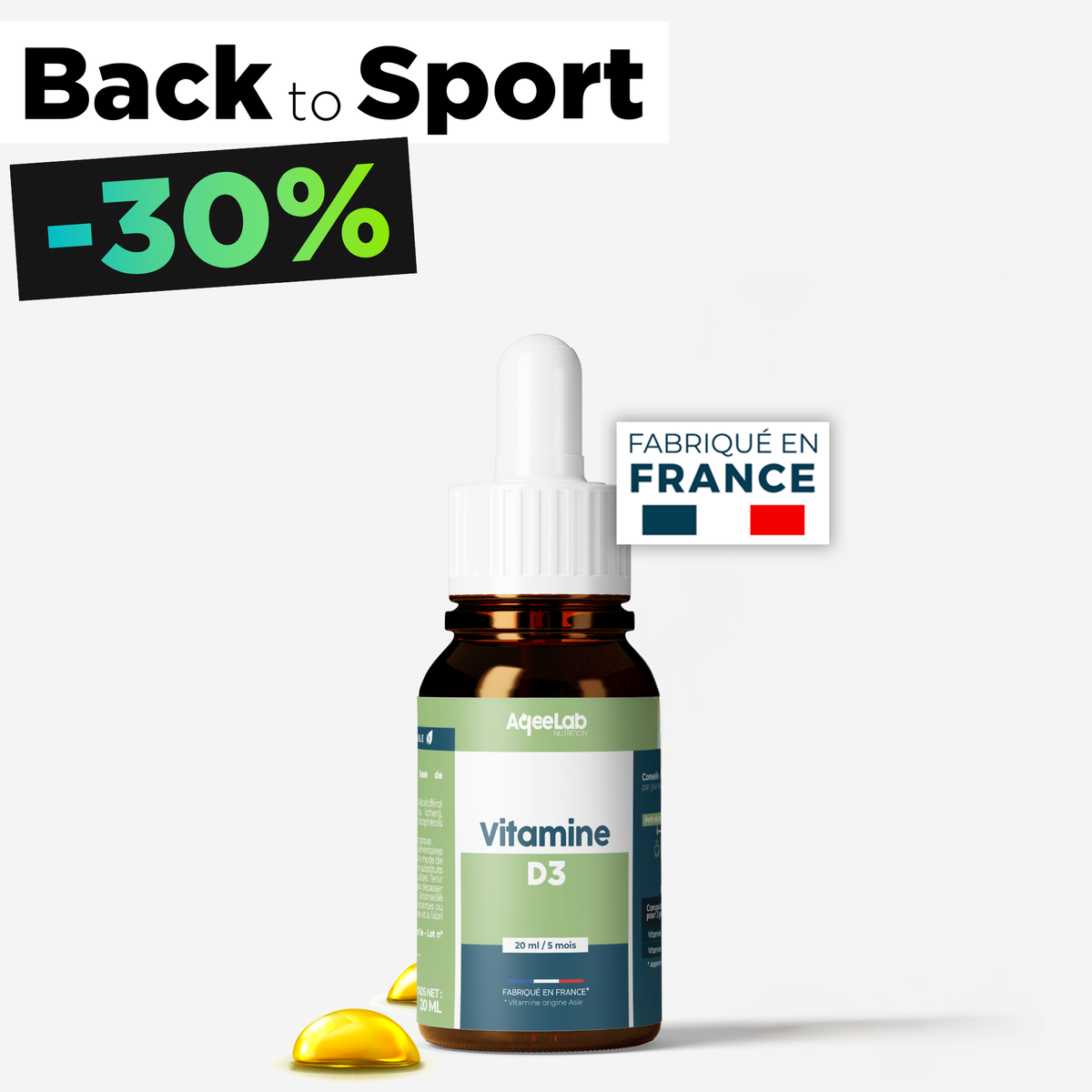 Vitamine D3 - Flacon gouttes