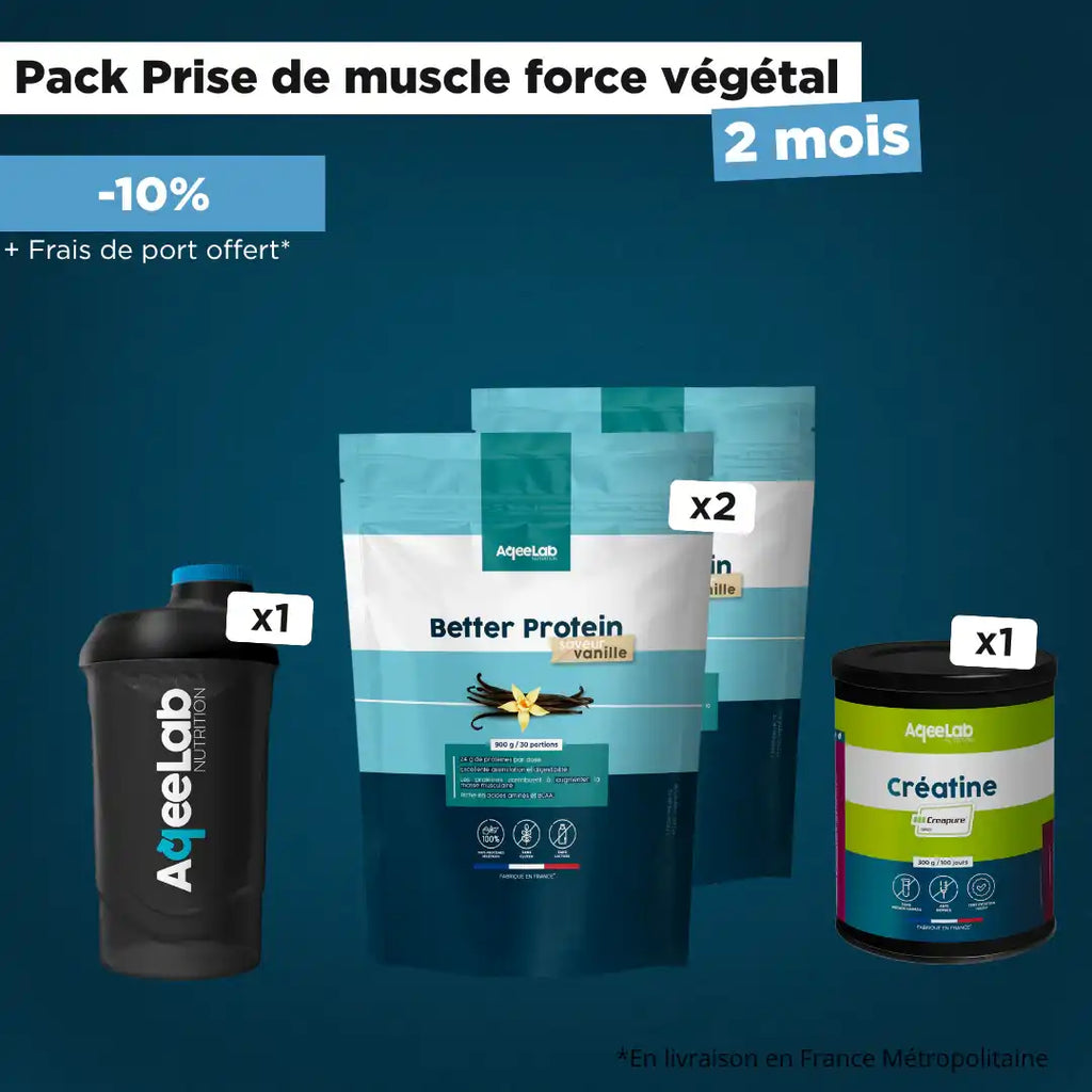 Pack Prise de muscle Force Végétal