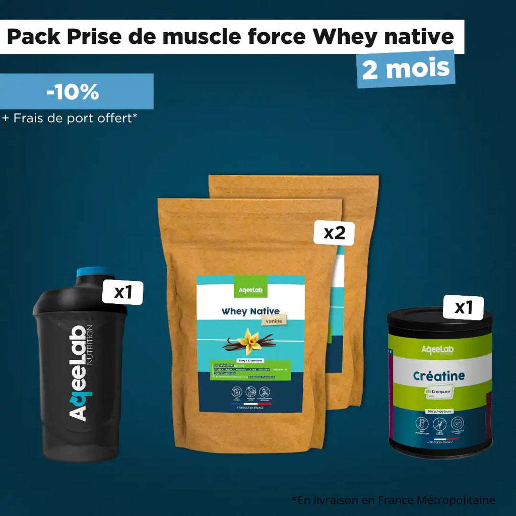 Pack Prise de Muscle Force Whey Native