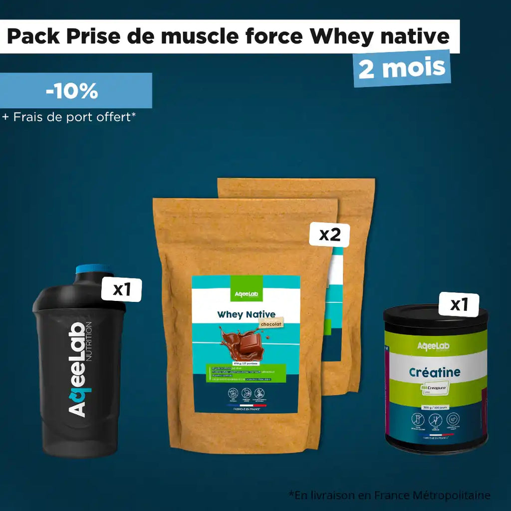 Pack Prise de Muscle Force Whey Native