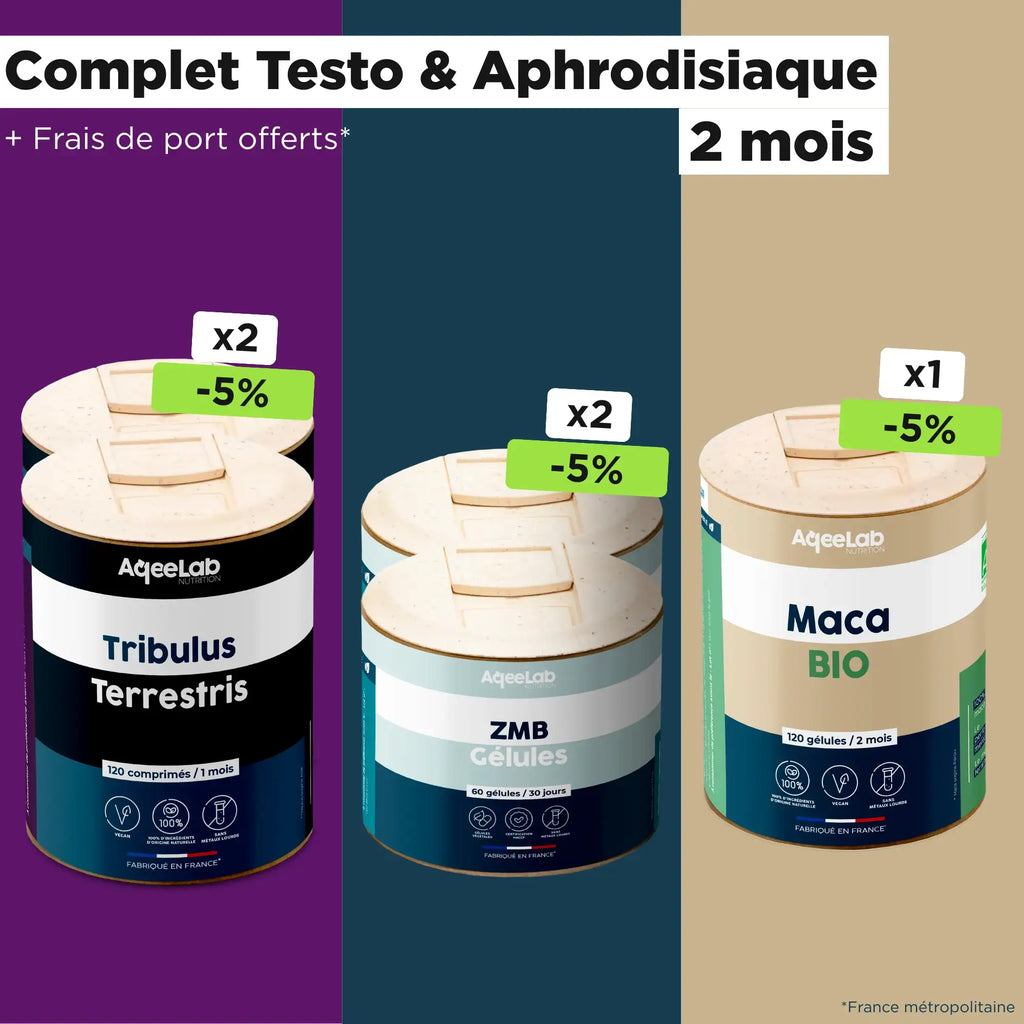 Packs Testostérone + Aphrodisiaque