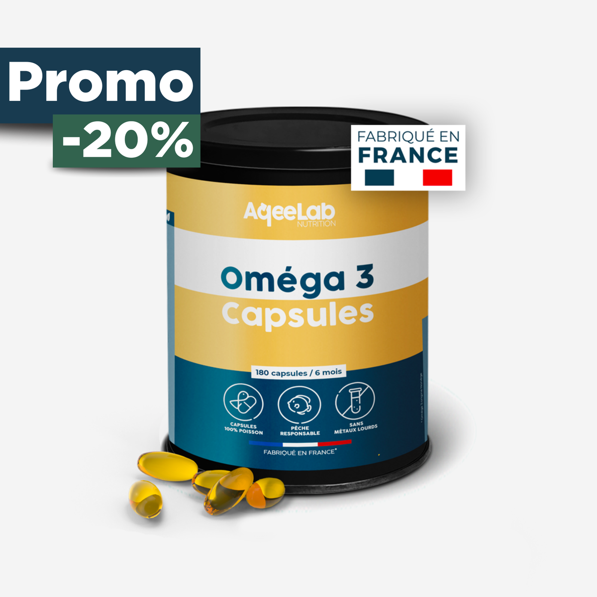 Omega 3 EPAX® - Huile de poisson 1000 mg en gélules