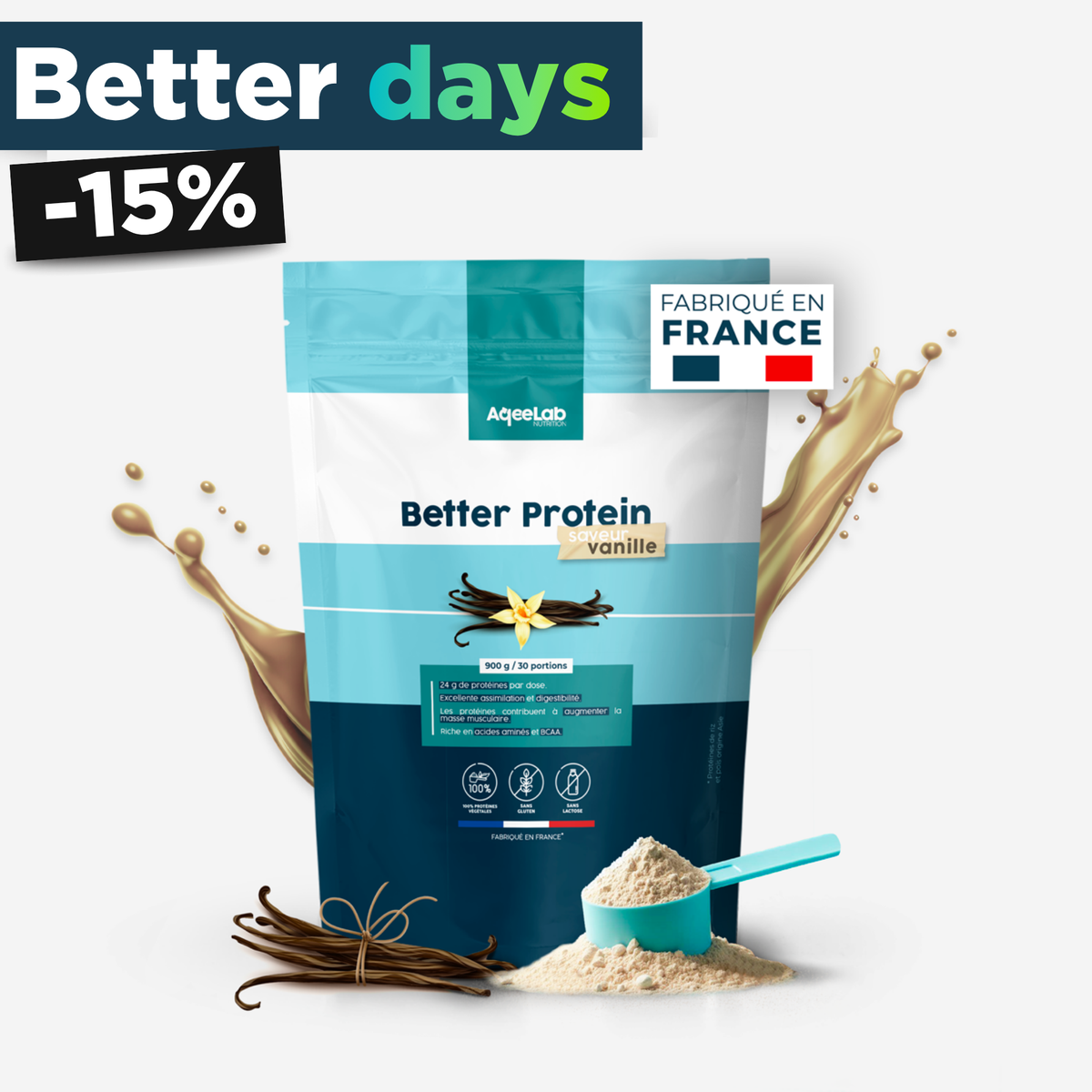 Better Protein - Protéine végétale en poudre - Whey vegan