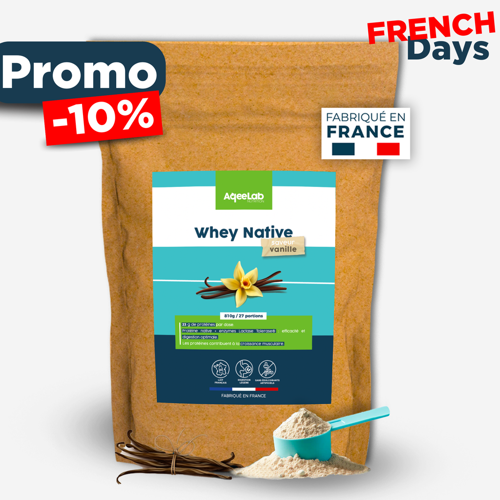 Whey Native 94% - Fabriquée en France & lait Français