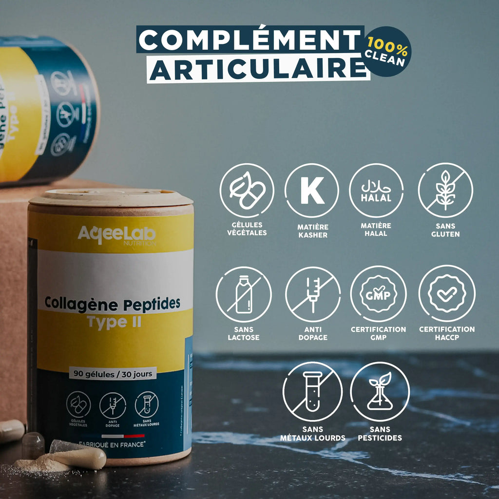 Peptides de collagène type 2 – Colartix® en gélules