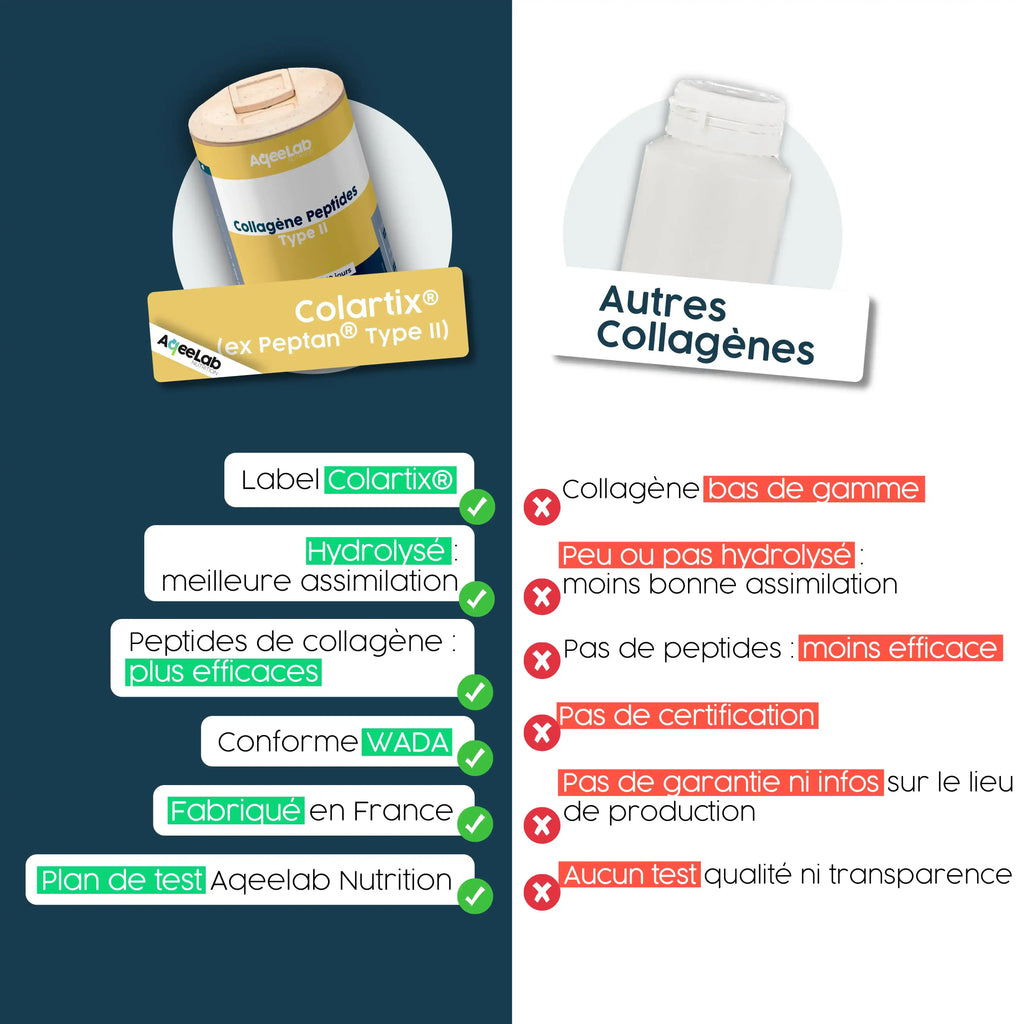 Peptides de collagène type 2 – Colartix® en gélules