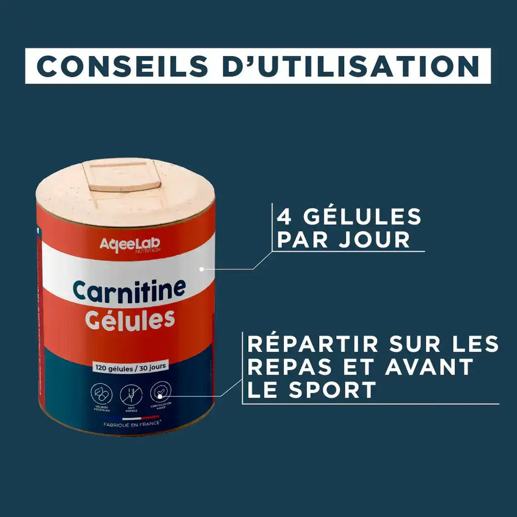 L-Carnitine CARNIPURE® - Gélules Brûle Graisse - Fat Burner