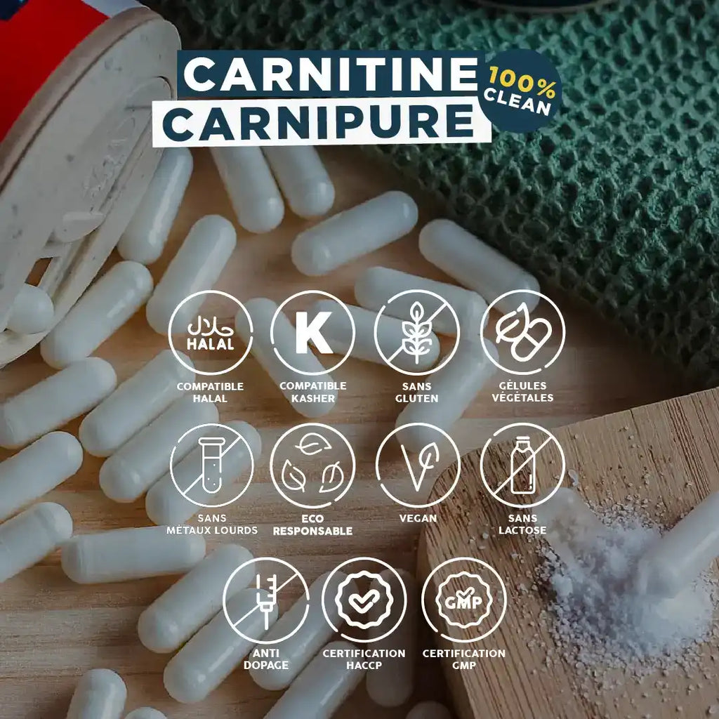 L-Carnitine CARNIPURE® - Gélules Brûle Graisse - Fat Burner