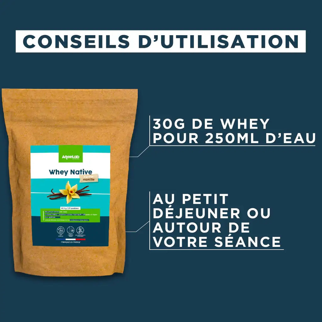 Whey Native 94% - Fabriquée en France & lait Français