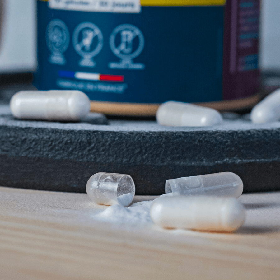 Créatine Monohydrate Poudre et Gélules Force & Masse AqeeLab