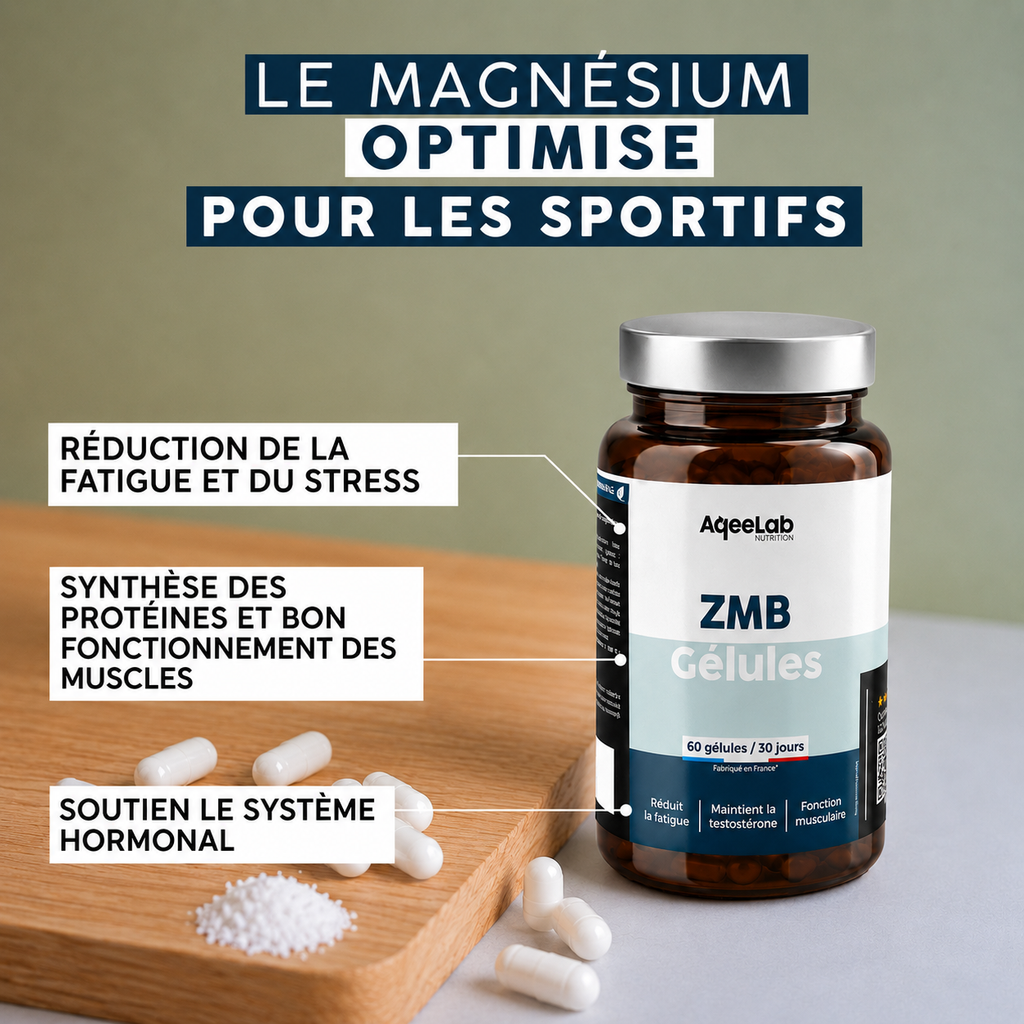 ZMB Gélules : Zinc + Magnésium + Taurine + Vitamine B6