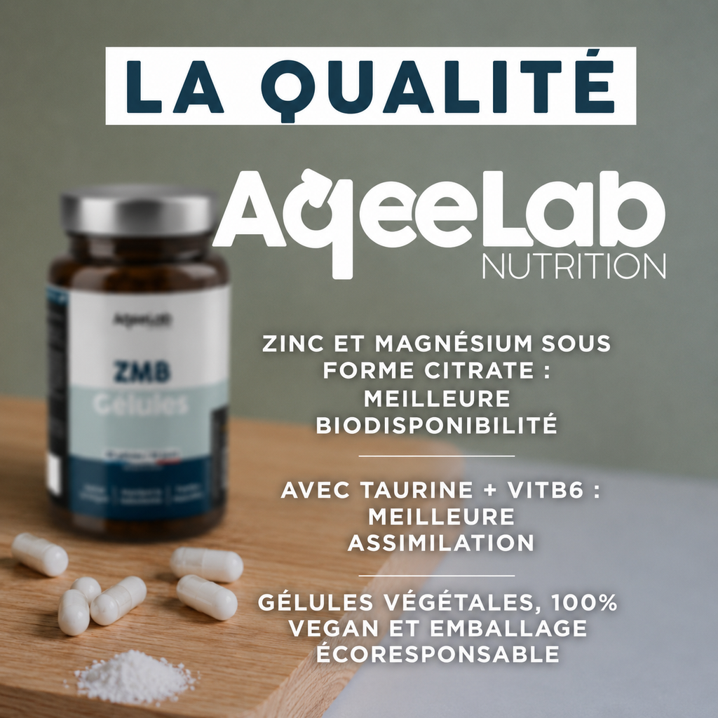ZMB Gélules : Zinc + Magnésium + Taurine + Vitamine B6