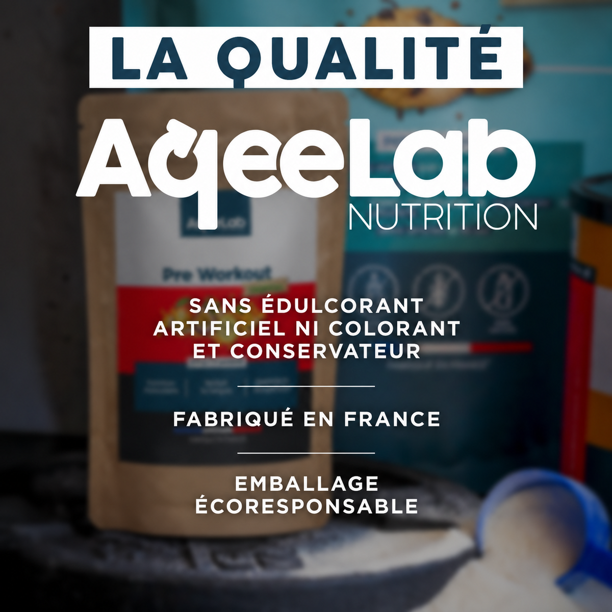 Pre-Workout AqeeLab - Booster électrolytes + citrulline + beta-alanine