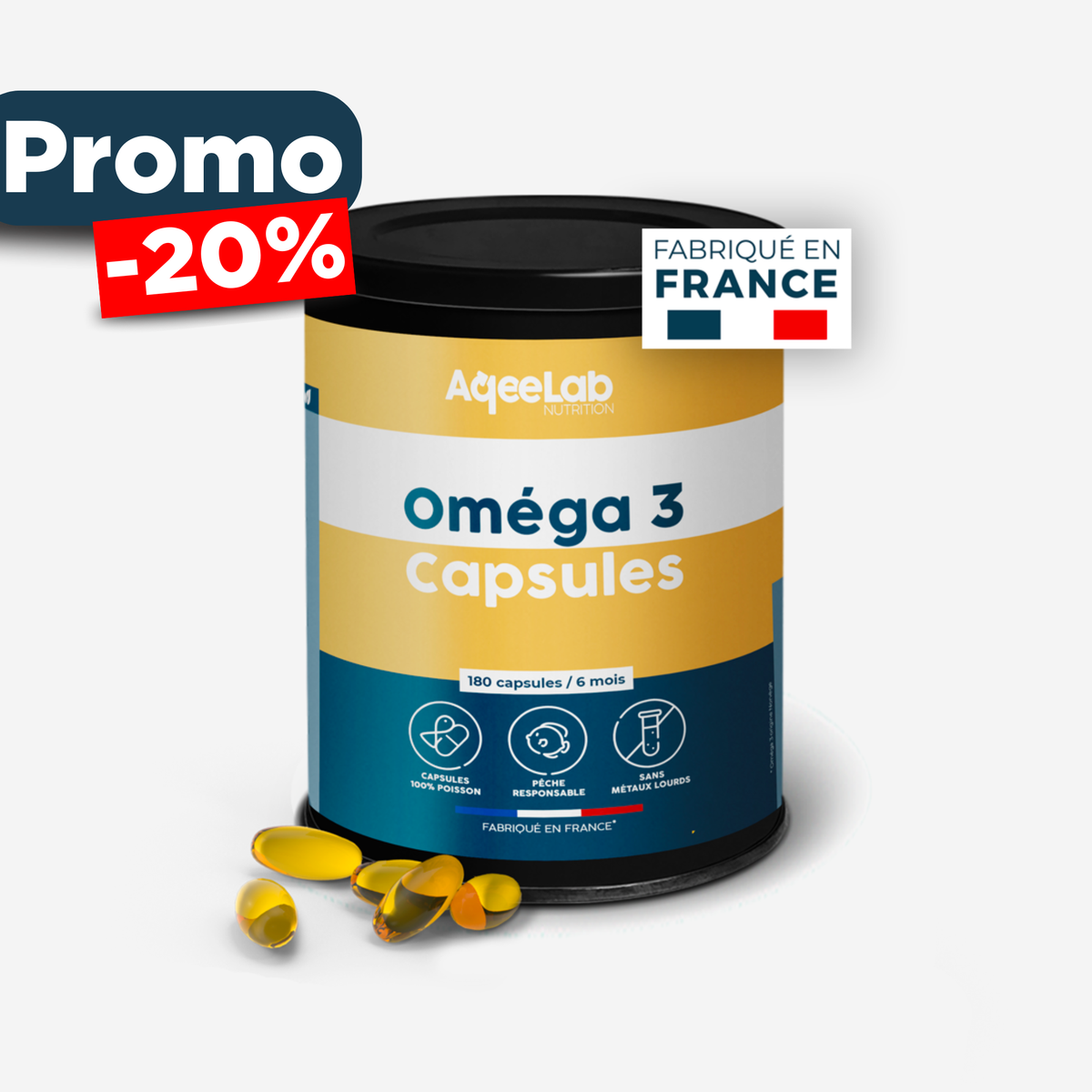 Omega 3 EPAX® - Huile de poisson 1000 mg en gélules