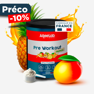 Pre-Workout AqeeLab - Booster électrolytes + citrulline + beta-alanine