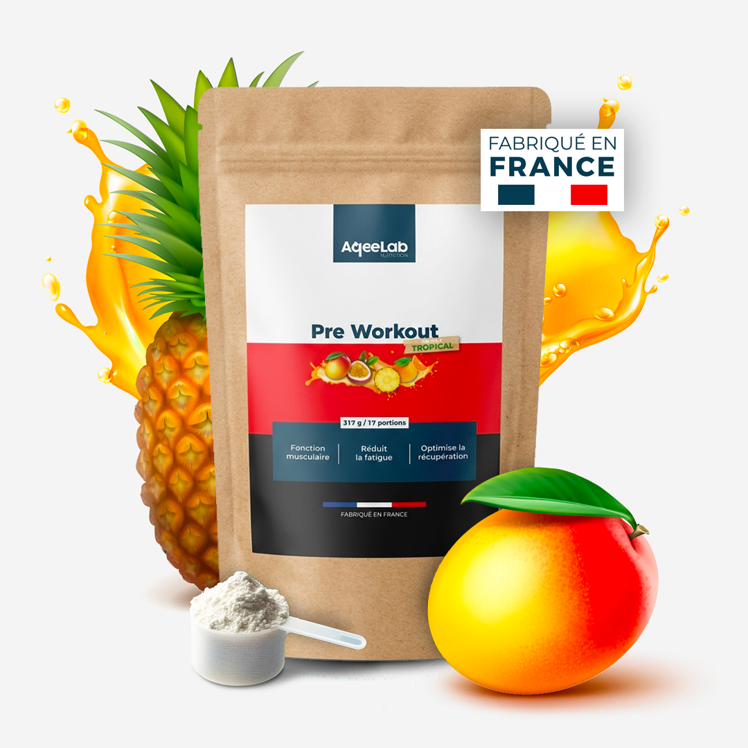 Pre-Workout AqeeLab - Booster électrolytes + citrulline + beta-alanine