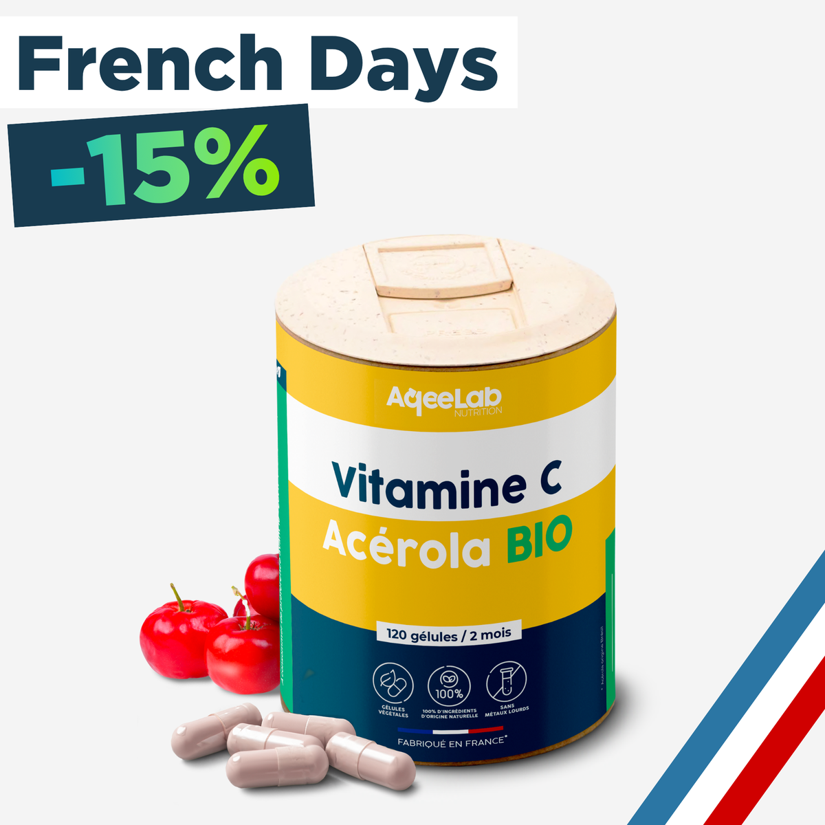 Vitamine C Acérola Bio - Gélules