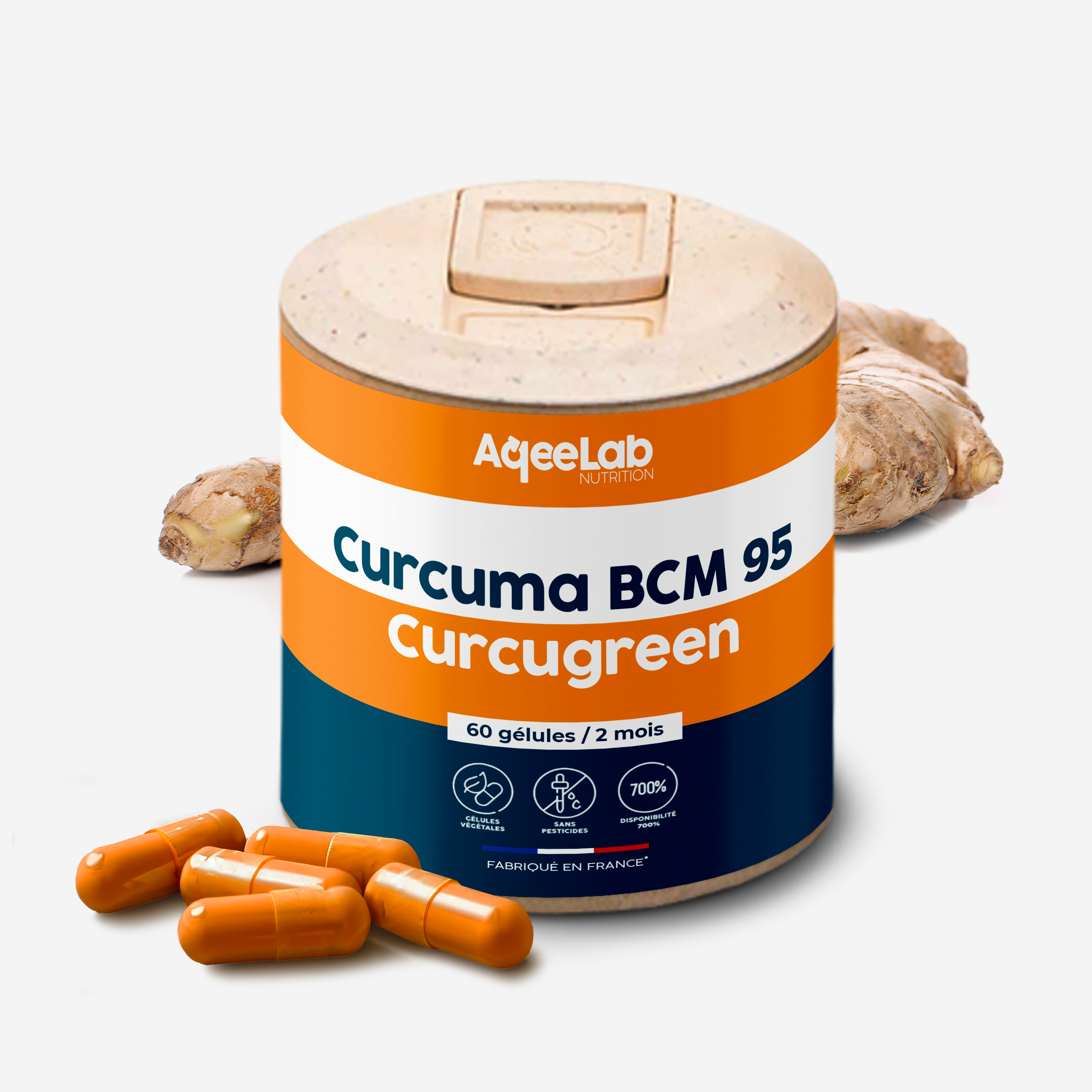 Curcuma 95% Bio 60 Gélules - Articulation