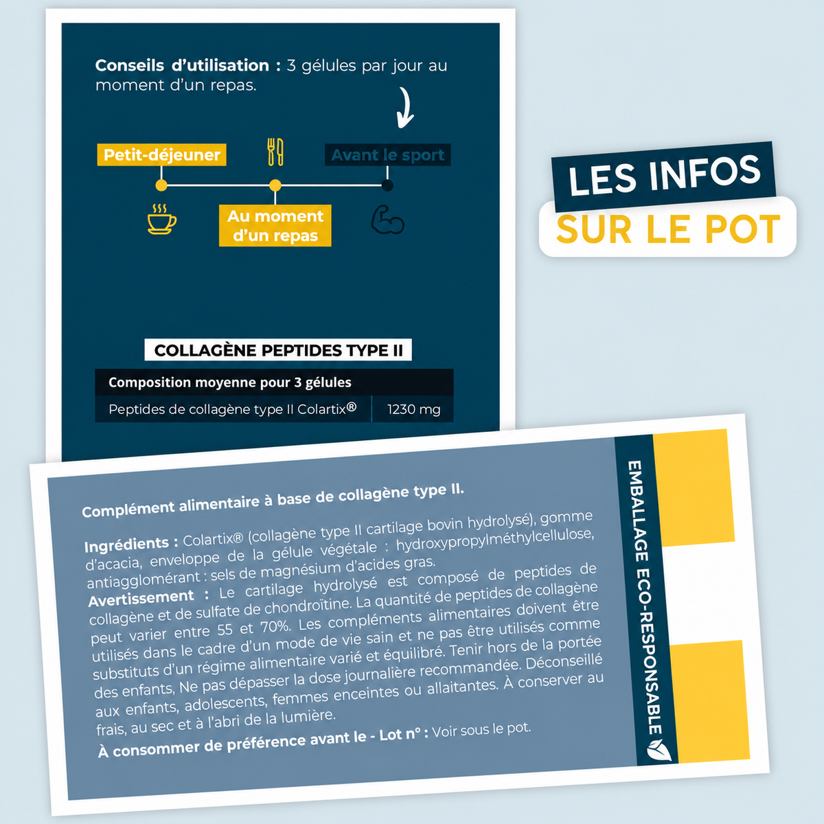 Peptides de collagène type 2 – Colartix® en gélules