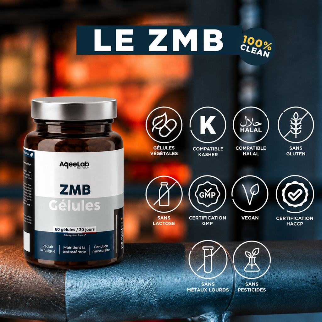 ZMB Gélules : Zinc + Magnésium + Taurine + Vitamine B6