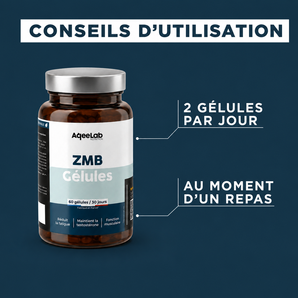 ZMB Gélules : Zinc + Magnésium + Taurine + Vitamine B6